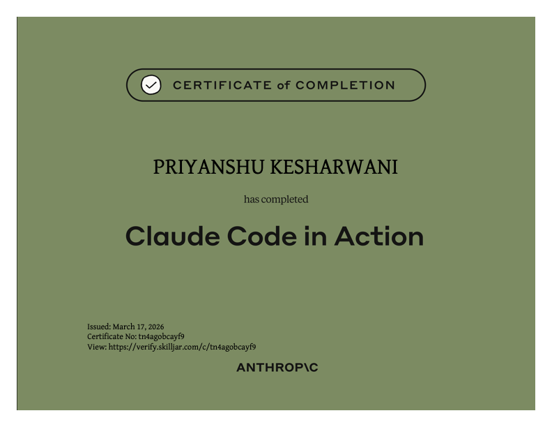 Claude Code Certificate