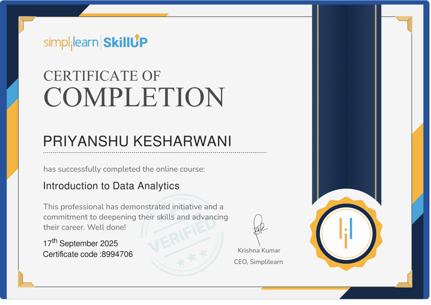 Introduction to Data Analytics